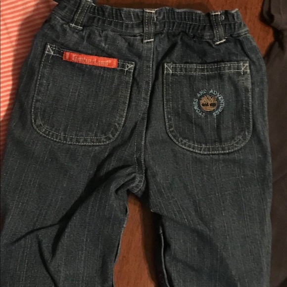 Infant Boys Timberland Jeans & 2 Onesies  6-9 mos - Picture 4 of 5